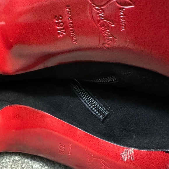 Christian Louboutin black suede ankle boots - Picture 6 of 11